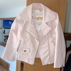 Pink leather jacket